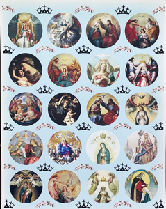 Stickers - Assorted Coronation of Mary