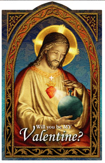 1226 Holy Card: St. Valentine's Day w S.H. (pack of 25)