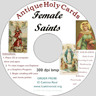 Holy Card CD - Female Saints Antiques Images