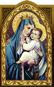 1220MC Holy Card: Our Lady of Mount Carmel (pack of 25)
